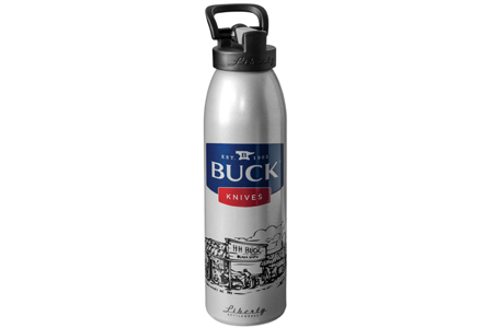 Buck Water Bottle, kolor srebrny, butelka na wodę (7583)